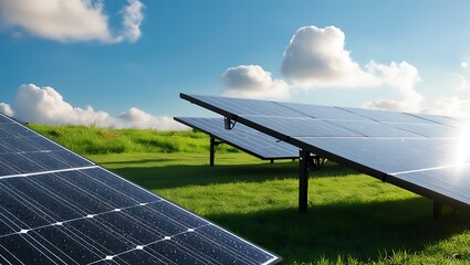 close up of a home with solar panels nature and sustainability concept.