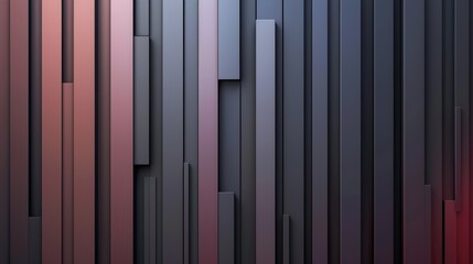 Poster - A contemporary design featuring a series of parallel, vertical lines arranged in varying thicknesses.