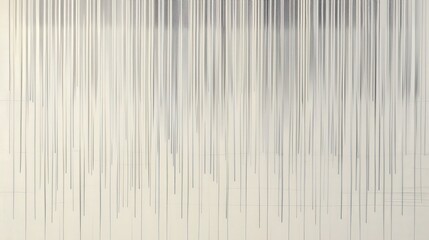 Poster - A minimalist line pattern showcasing a network of fine, parallel lines running horizontally across the canvas.