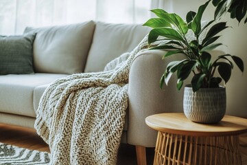 Poster - Living Room with Plant