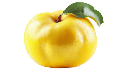 Wall Mural - Fresh Yellow Apple with Green