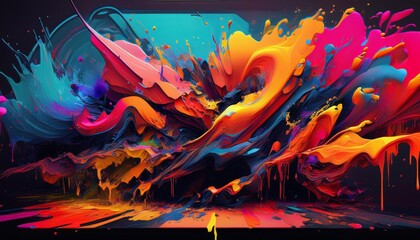 Canvas Print - abstract colorful background