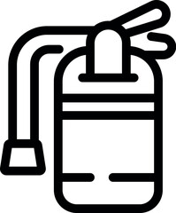 Poster - Simple fire extinguisher icon, representing firefighting equipment for safety and emergency situations