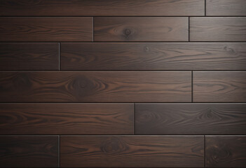 Poster - Dark wooden floor closeup