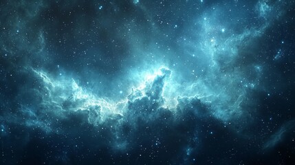 Wall Mural - Cosmic Nebula with Stars.