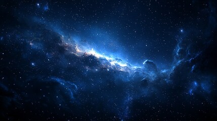 Wall Mural - Cosmic Nebula with Stars.