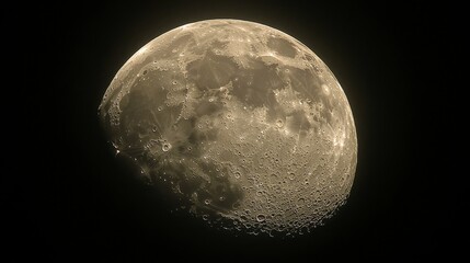 Wall Mural - Close Up of the Moon's Surface.