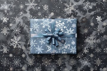 Wall Mural - Beautiful gift boxes on abstract solid background 