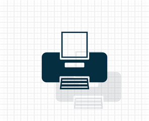 Aufkleber - Vector dark color icon with shadow on light checkered background