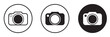 © Tracker - Circle camera Icon vector isolated on white background. Camera symbol. Camera vector icon