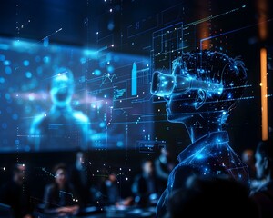 Poster - Virtual Reality Meeting with Holographic Avatars in Digital Conference Room for Remote