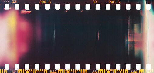 film strip texture with light leaks and burn effect, dust and scratch, abstract background