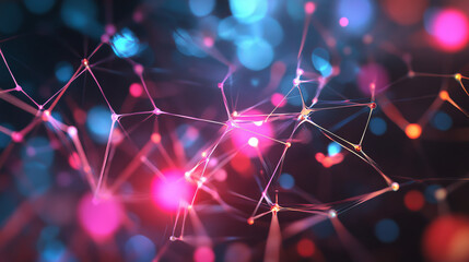 Poster - 3d rendered illustration of a plexus plane.