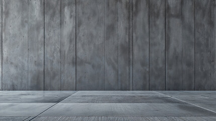 Empty grunge room with concrete wall and floor