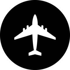 Sticker - Airplane icon. Plane illustration sign collection. Aircraft symbol. Air plane, plane, travel. Vector illustration.