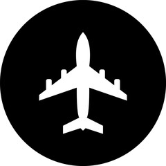 Sticker - Airplane icon. Plane illustration sign collection. Aircraft symbol. Air plane, plane, travel. Vector illustration.