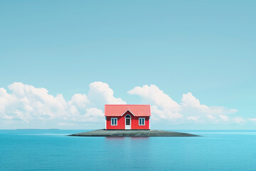 Wall Mural - Small house on the sea