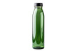 © Muhammad - A Clear Green Bottle Standing Alone on a Bright Clean Surface in a Modern Kitchen Environment on White or PNG Transparent Background.