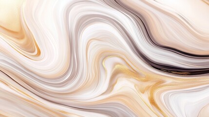 Wall Mural - A smooth, flowing abstract design featuring soft pastel colors and organic shapes, ideal for backgrounds or artistic projects.