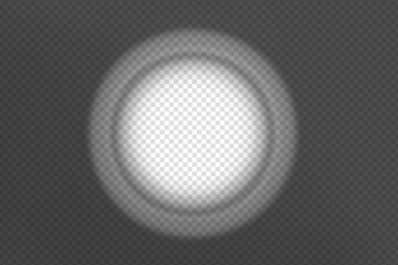 Wall Mural - shadow overlay spotlight effect isolated on a transparent background.