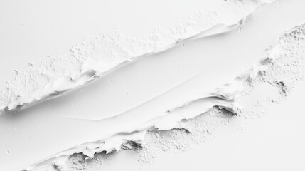 Poster - textured white overlay with smooth and rough areas captured in close-up during daylight