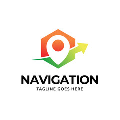 Poster - Compass Global Globe Earth Adventure GPS navigation logo design. Vector Illustration