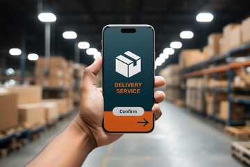 Efficient delivery service app interface