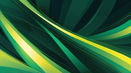 Wall Mural - abstract green and yellow background wave shape design with empty space for text for banner, poster, cover, wallpaper