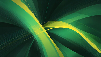 Wall Mural - abstract green and yellow background wave shape design with empty space for text for banner, poster, cover, wallpaper