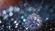© Galina - Dazzling diamond necklace with a sparkling pendant.