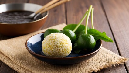 Poster - bowl of rice with chopsticks