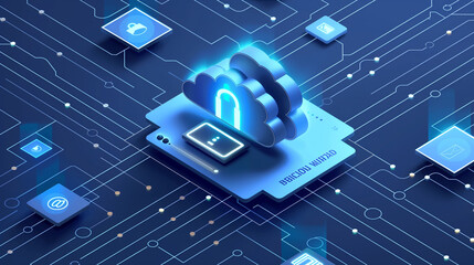 Poster - a cloud storage system with multiple layers of security, including encryption, access controls, and 