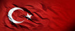 © efks - A wide Turkish flag waving