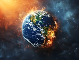 Poster - Dramatic of Dynamic Earth Climate and Weather Patterns on Fiery Planet