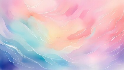 Pastel colored abstract background with flowing wavy lines evoking a sense of fluidity and motion