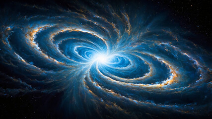 Wall Mural - The quantum field, a swirling dance of energy and matter