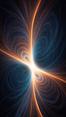Wall Mural - The quantum field, a swirling dance of energy and matter