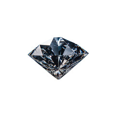 Wall Mural - illustration of Dazzling diamond, Isolated on transparent PNG background, Generative ai