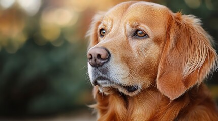 Canvas Print - portrait of a golden retriever dog