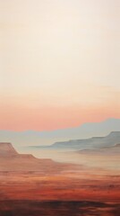 Canvas Print - Minimal space landscapes outdoors painting nature.