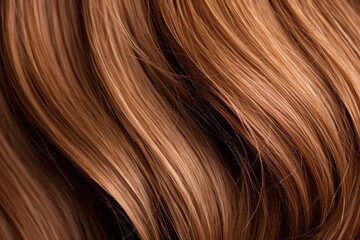 Canvas Print - Silky brown hair texture backgrounds accessories full frame.