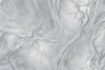 A luxurious silver marble design with intricate white veins, AI Generated 