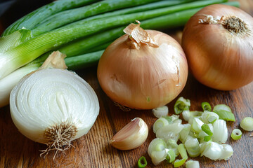 Poster - Fresh Onion with Ginger and Garlic