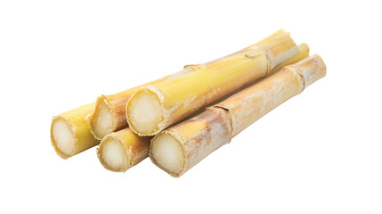 Wall Mural - Sugar cane with clipping path and full depth of field, isolated on white background