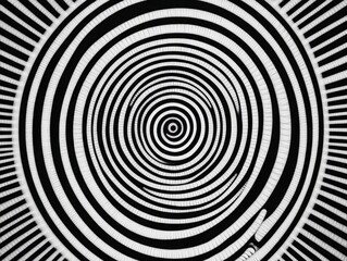 Poster - Vibrant and dynamic circular geometric patterns with radiating lines creating a rhythmic and energetic abstract visual composition  The design features repeating symmetrical shapes vibrant colors