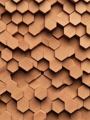 Poster - Captivating geometric tessellation of hexagons and triangles showcasing the beauty and mathematical precision of repeated patterns