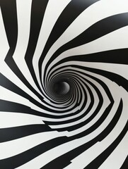 Poster - Mesmerizing Geometric Spiral with Expanding Squares   Dynamic Abstract Digital Art Pattern with Captivating Symmetry and Visual Rhythm