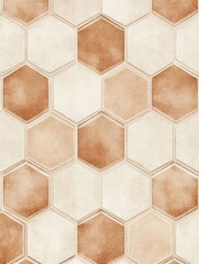 Poster - Elegant and understated octagonal geometric pattern in soothing neutral tones creating a visually appealing and harmonious composition for modern interior design architecture and decor