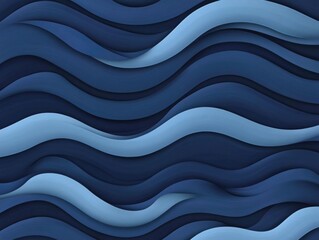 Poster - Captivating geometric wave pattern with smooth flowing lines that create a rhythmic and soothing visual experience perfect for use as a digital backdrop wallpaper or design element