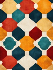  - Mesmerizing geometric pattern composed of interlocking hexagons and diamonds creating a visually appealing and structured abstract design with intricate symmetry texture